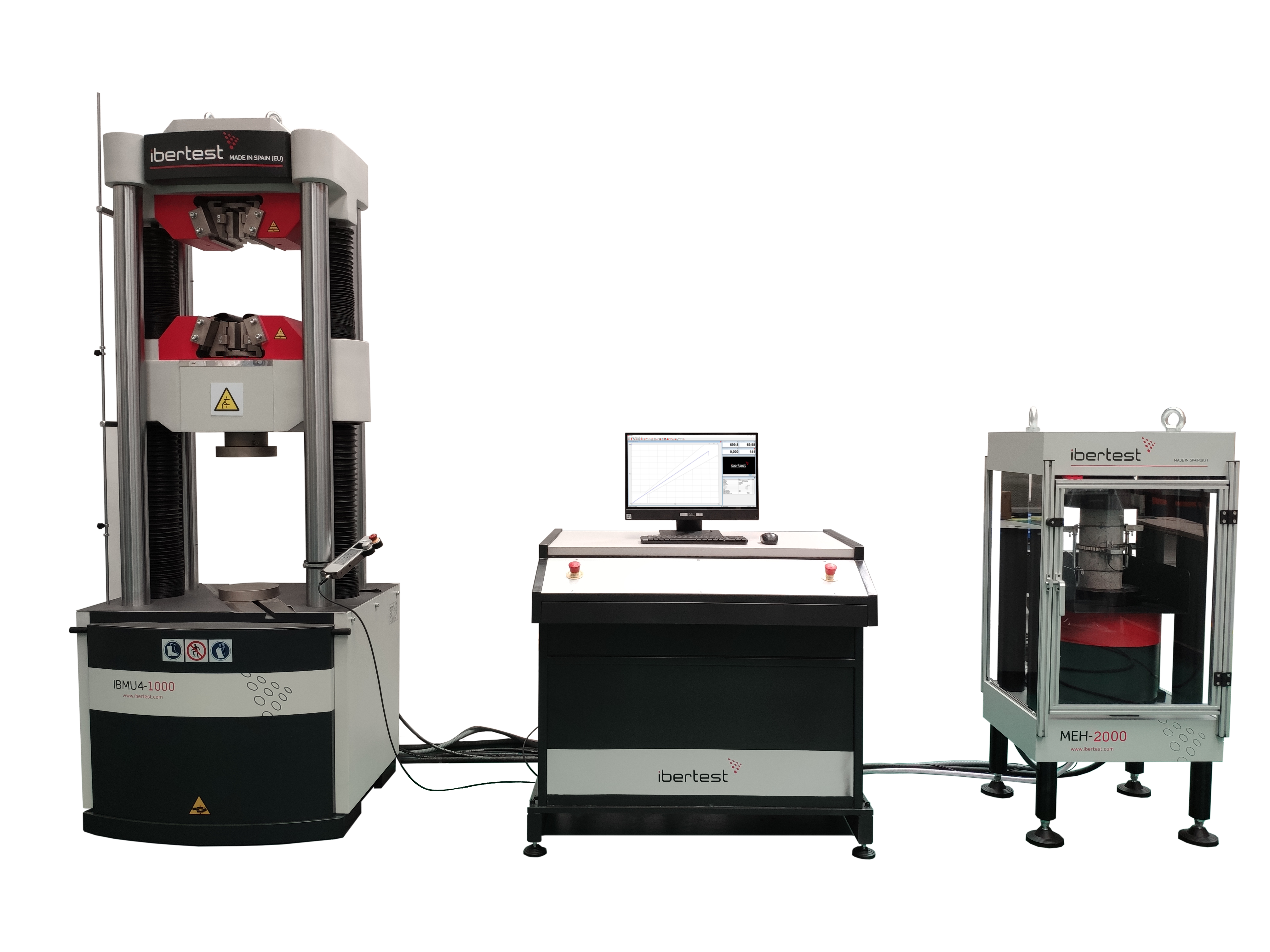 Máquinas de ensayo hidráulicas y electromecánicas a medida